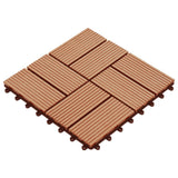 Vidaxl 22 St Terrace Piastrelle 30x30 cm 2 m² Colore in teak HKC