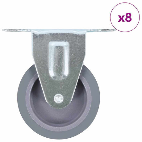 VidaXL 8 Stück Räder fest 75 mm
