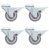 Vidaxl 24 ST swivel wheels with bolt holes 50 mm