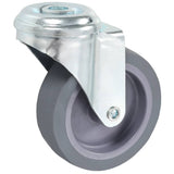 Vidaxl 8 st zwenkwielen met boutgaten 75 mm