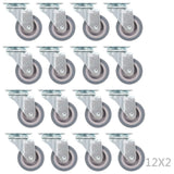 Vidaxl 72 St Swivel Wheels 50 mm