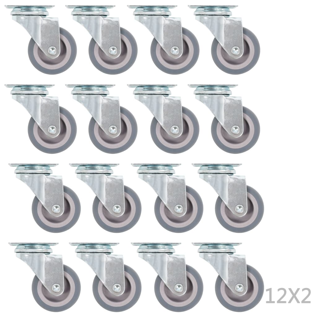 Vidaxl 96 St Swivel Wheels 50 mm