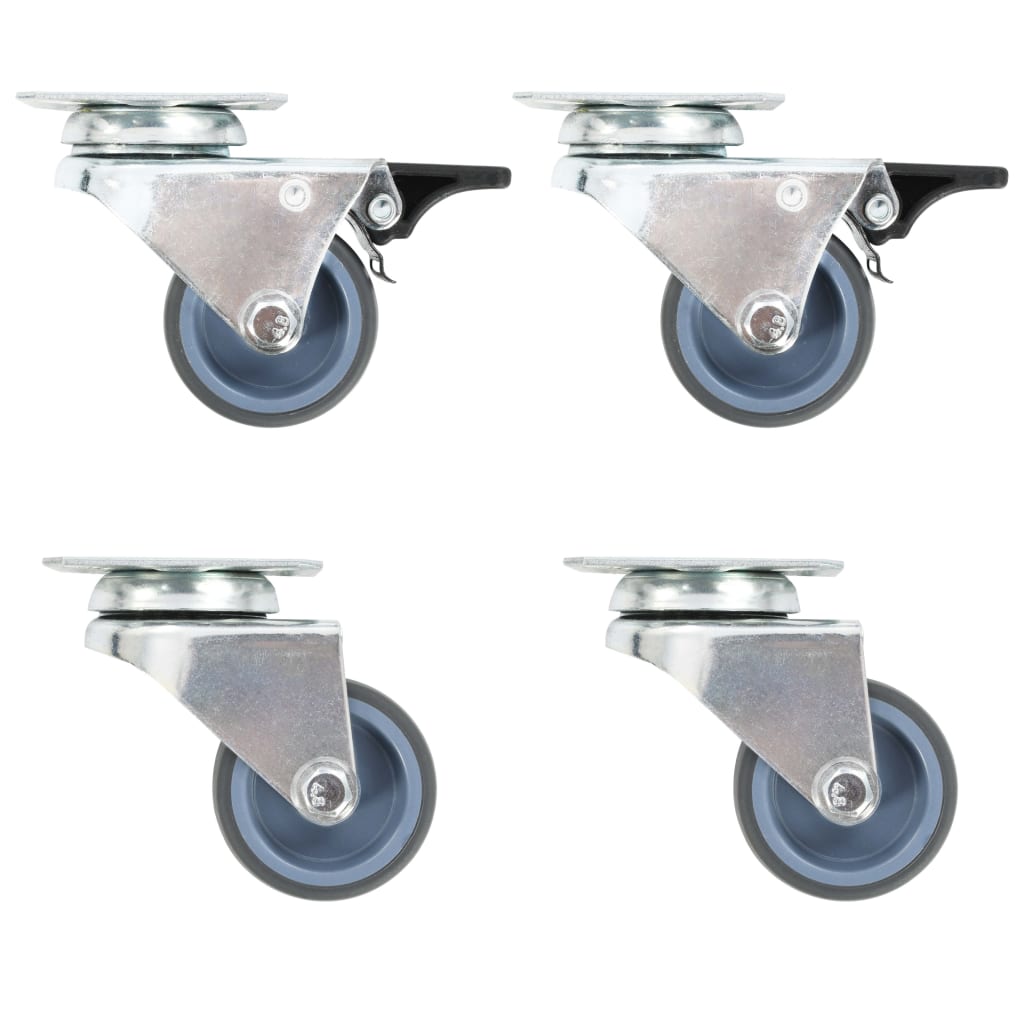 Vidaxl 8 St Swivel Wheels Double 50 mm