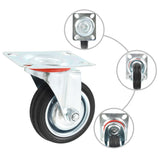 Vidaxl 32 St Swivel Wheels 75 mm