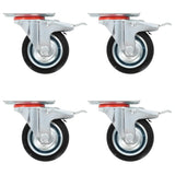 Vidaxl 12 St Swivel Wheels 75 mm