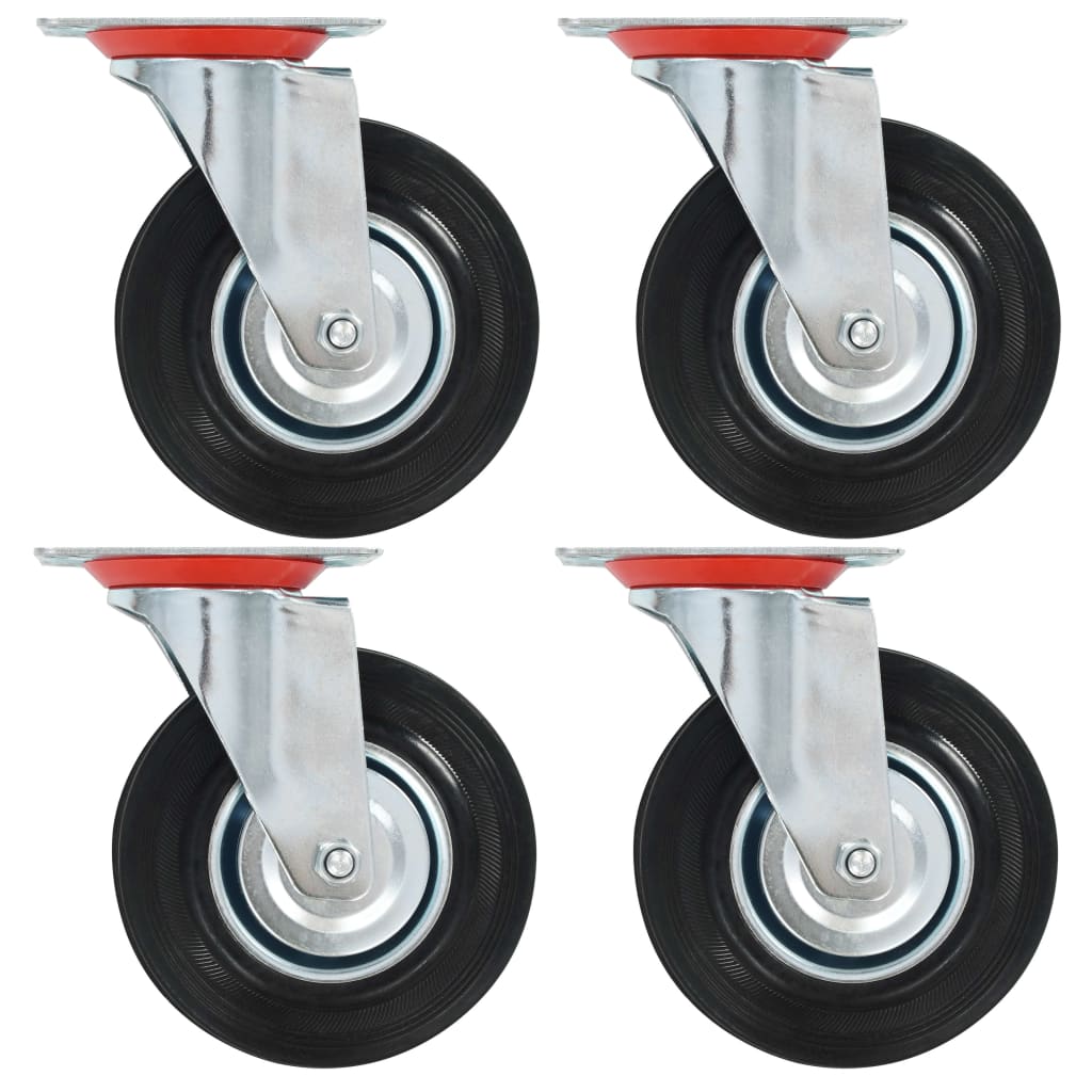 Vidaxl 8 St Swivel Wheels 125 mm