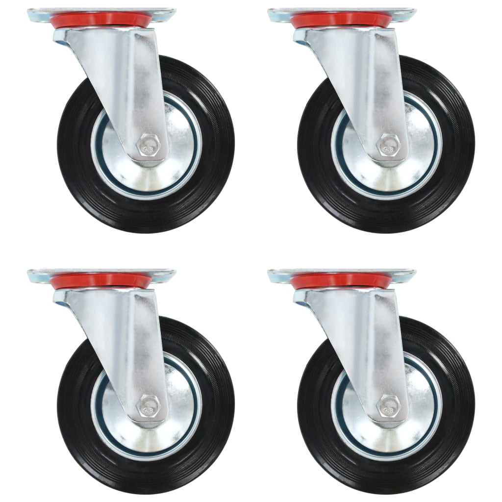 Vidaxl 16 St Swivel Wheels 160 mm