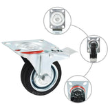 Vidaxl 16 ST Swivel Wheels 75 mm