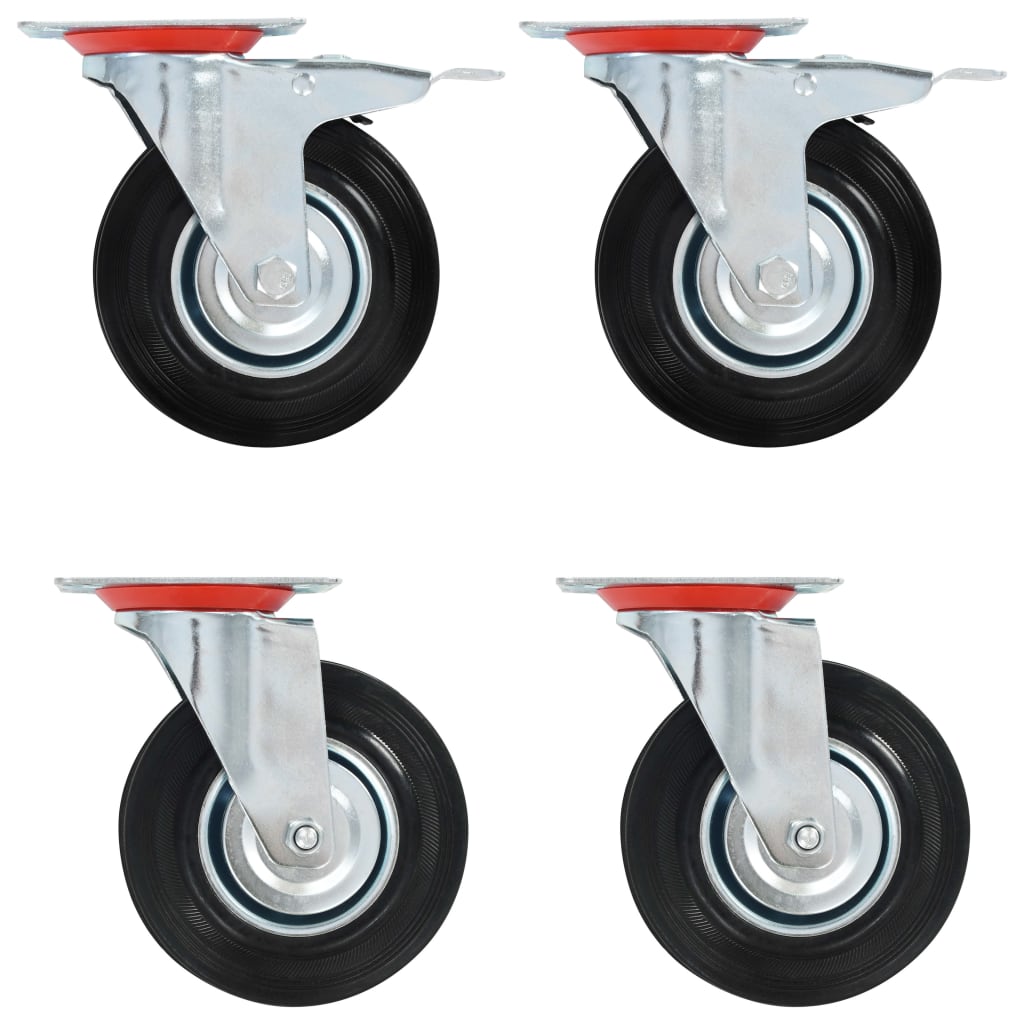 Vidaxl 12 ST Swivel Wheels 125 mm