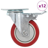 VidaXL Rollen 12 Stück 100 mm