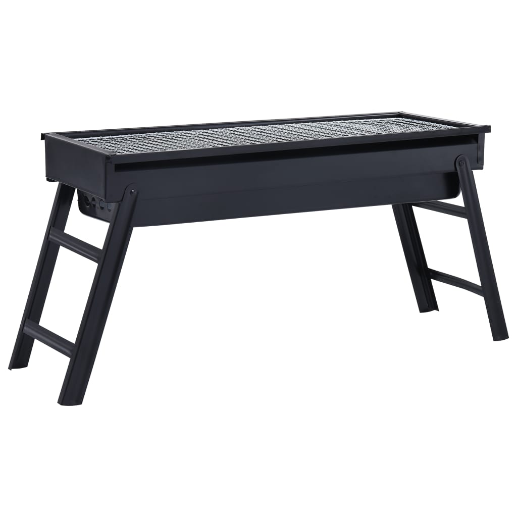 Vidaxl Campingbarbecue Bærbar 60x22,5x33 cm rustfrit stål