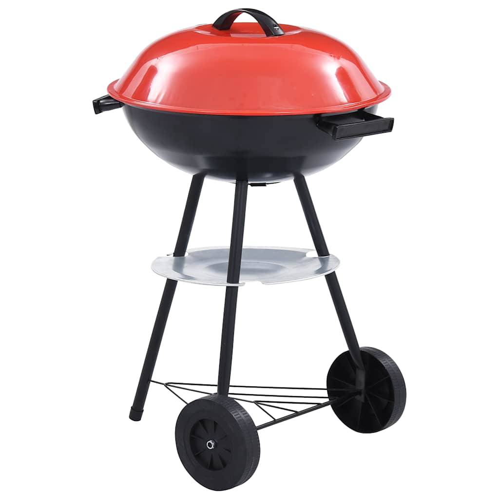 Vidaxl Bullet Barbecue oglje s kolesi xxl 44 cm