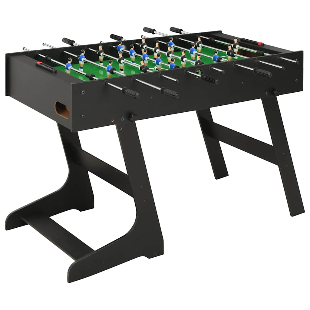 VIDAXL TABELLO DI CALCIO Piegabile 121x61x80 cm nero