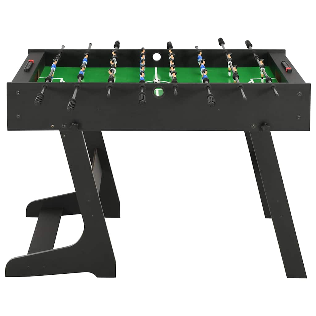 Vidaxl Table de fútbol plegable 121x61x80 cm negro