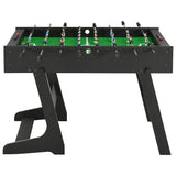 VIDAXL TABELLO DI CALCIO Piegabile 121x61x80 cm nero