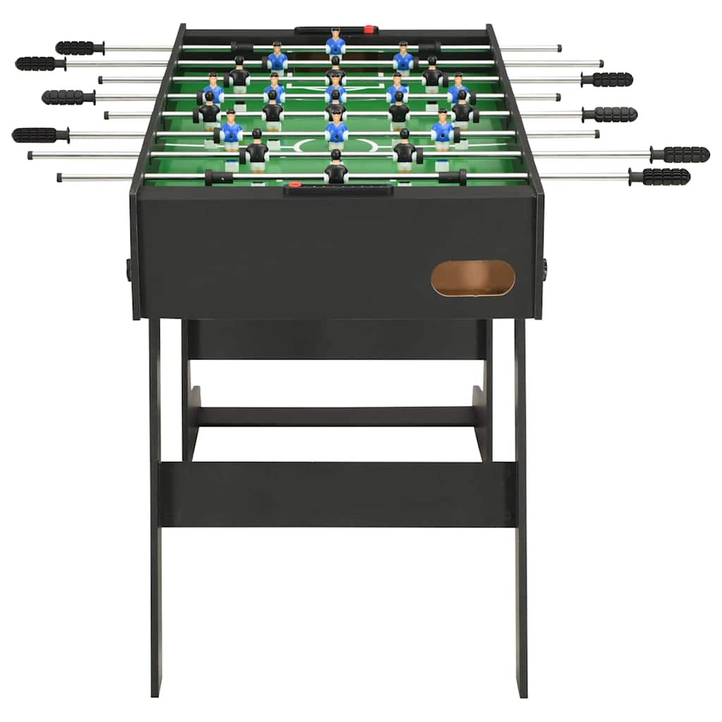 VIDAXL TABELLO DI CALCIO Piegabile 121x61x80 cm nero