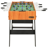 Vidaxl Football Table Plegable 121x61x80 cm marrón claro