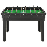 Vidaxl Multispart-Tabelle 15-in-1 121x61x82 cm Schwarz