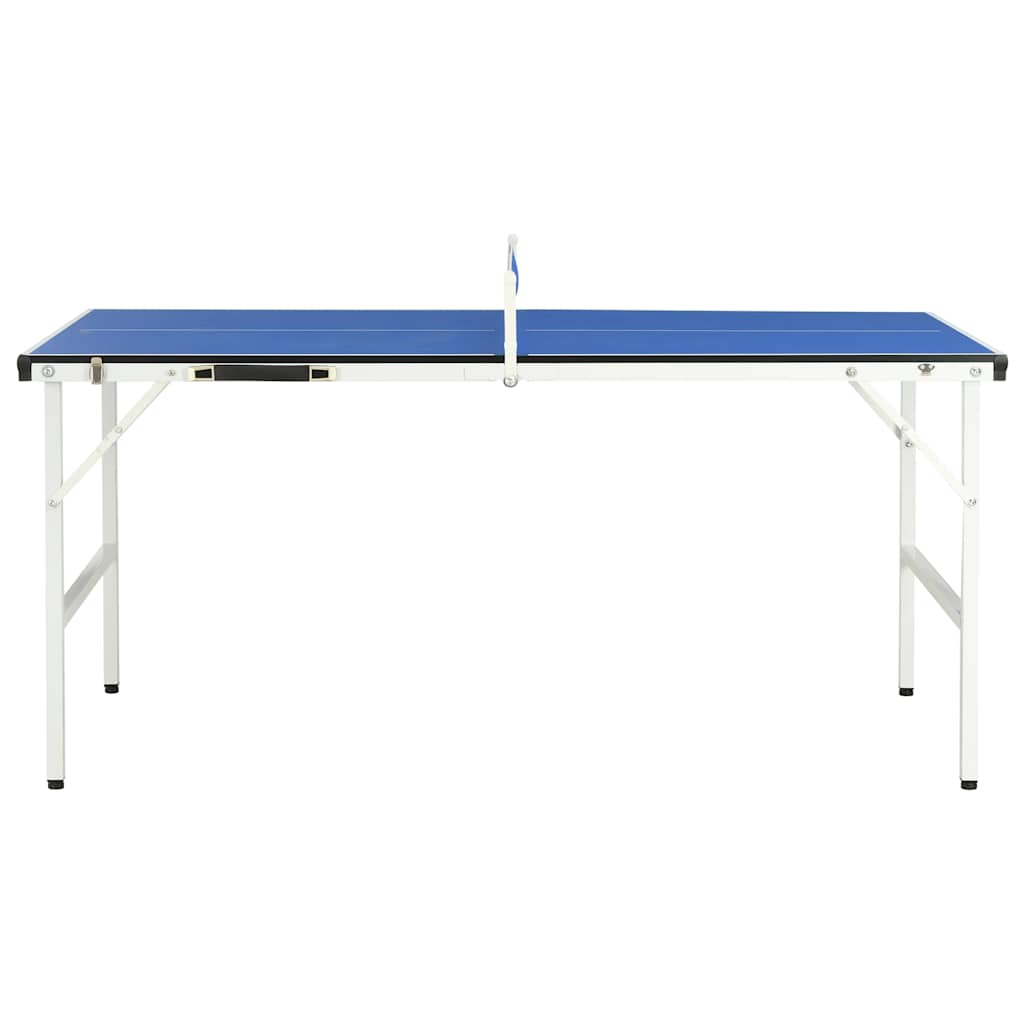 VIDAXL -TABELLE TEIL TABELLE MIT NET 5 Fuß 152 x 76 x 66 cm Blau