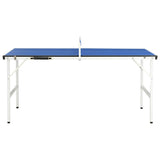 Vidaxl Tabel Tennisbord med netto 5 fod 152x76x66 cm blå