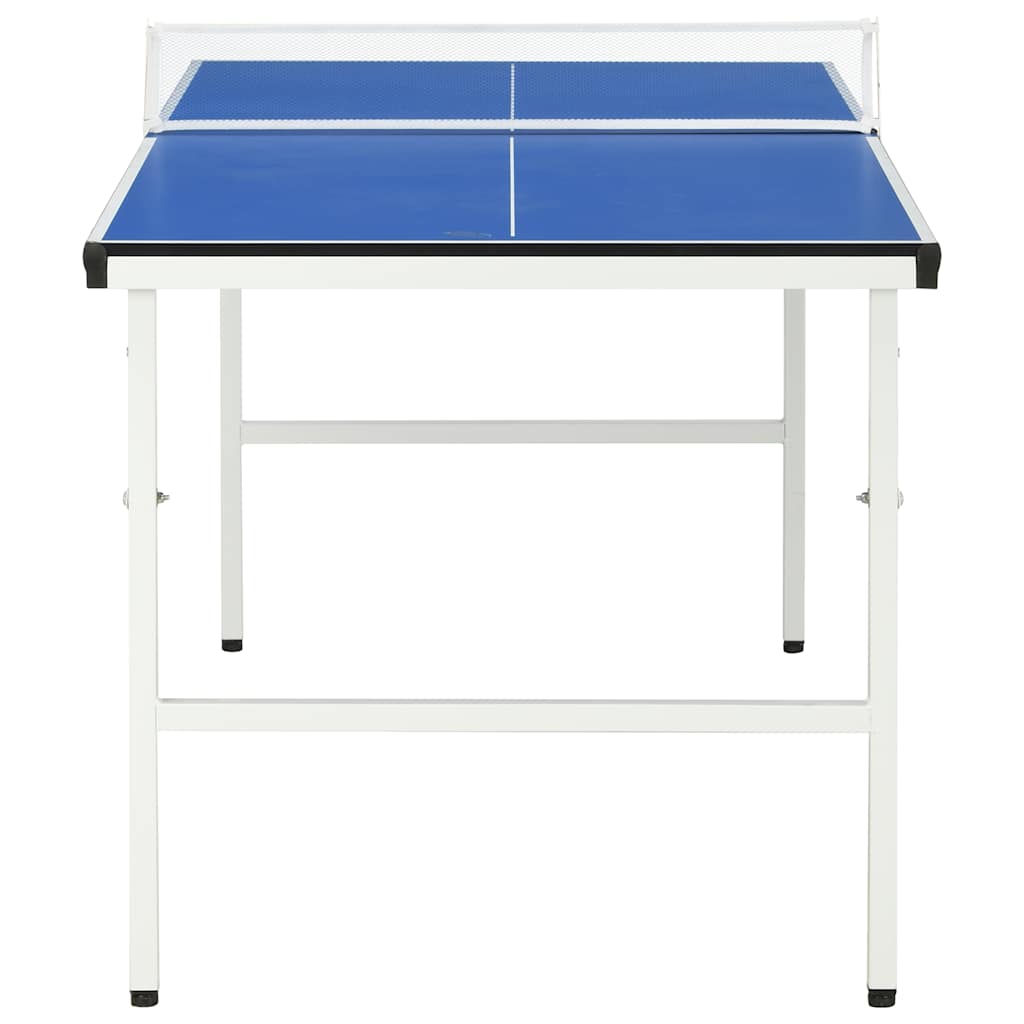 Tavolo da ping a tavolo Vidaxl con netta 5 piedi 152x76x66 cm blu