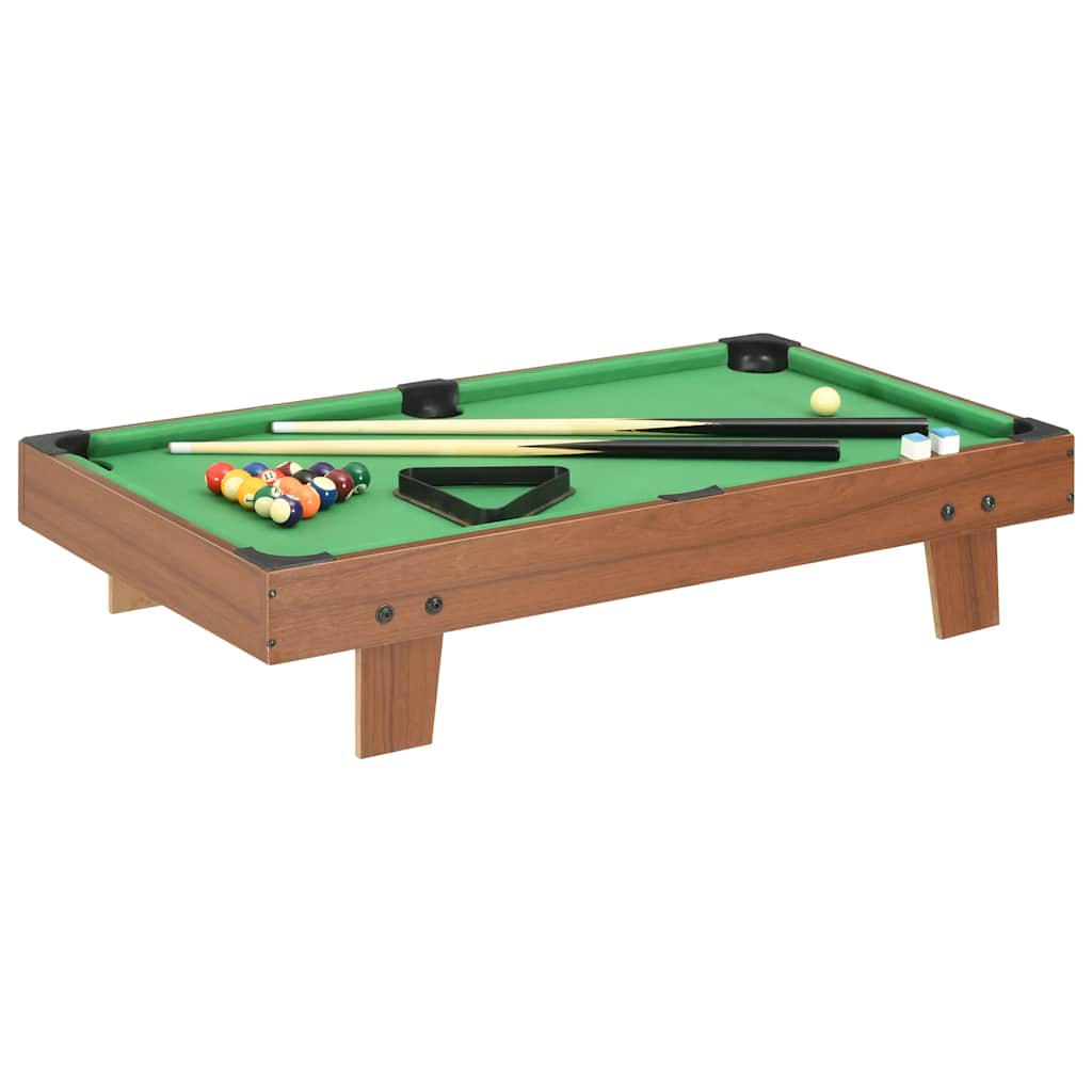 Vidaxl Minipool Table 3 pieds 92x52x19 cm brun et vert