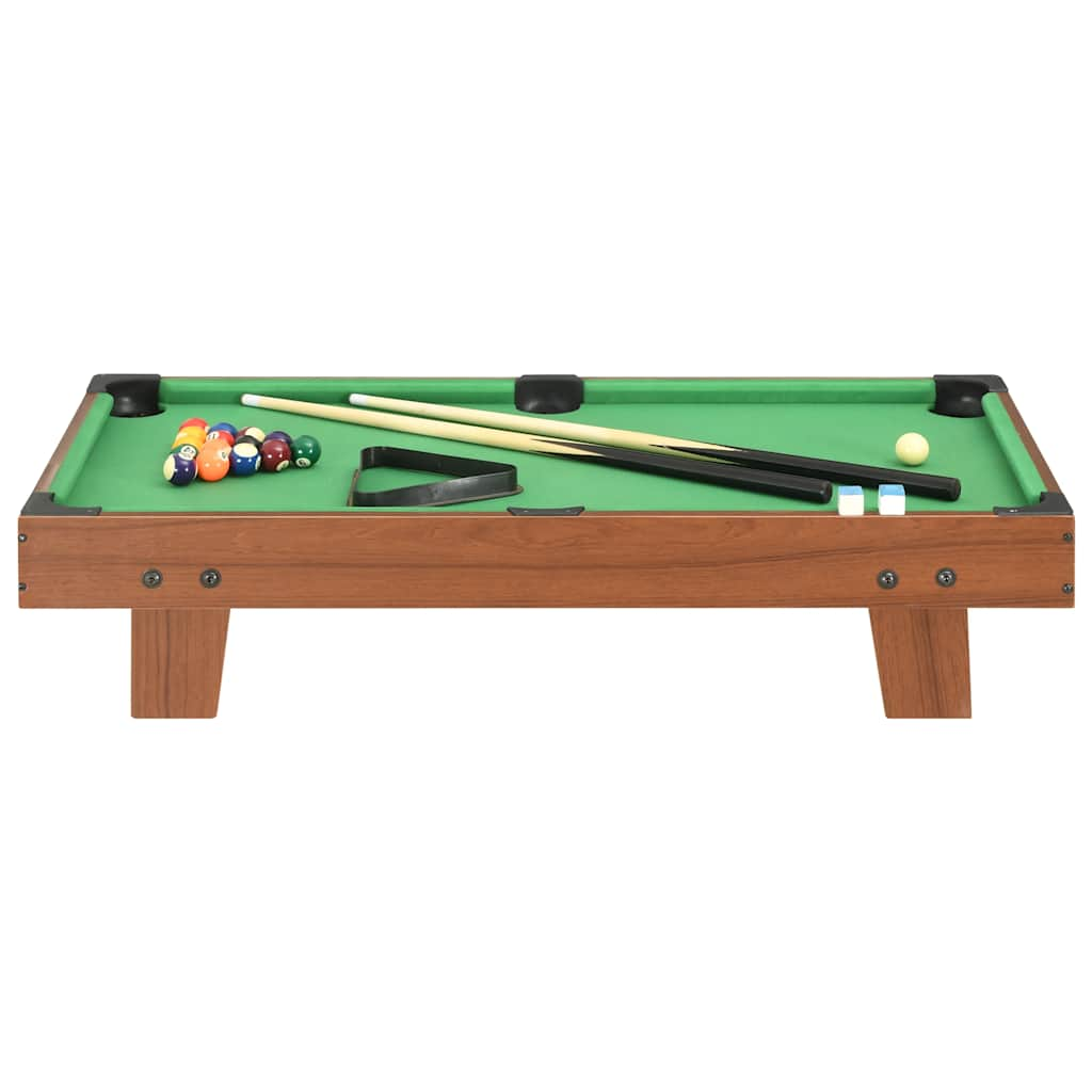 Vidaxl Minipool Table 3 pieds 92x52x19 cm brun et vert