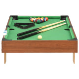 Vidaxl Minipool Table 3 pieds 92x52x19 cm brun et vert