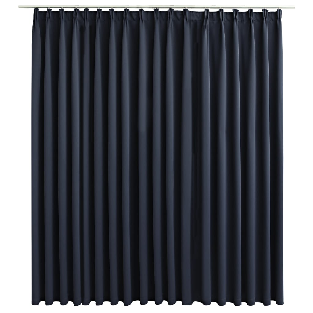 Vidaxl Curtain Blackout med kroge 290x245 cm Anthracite