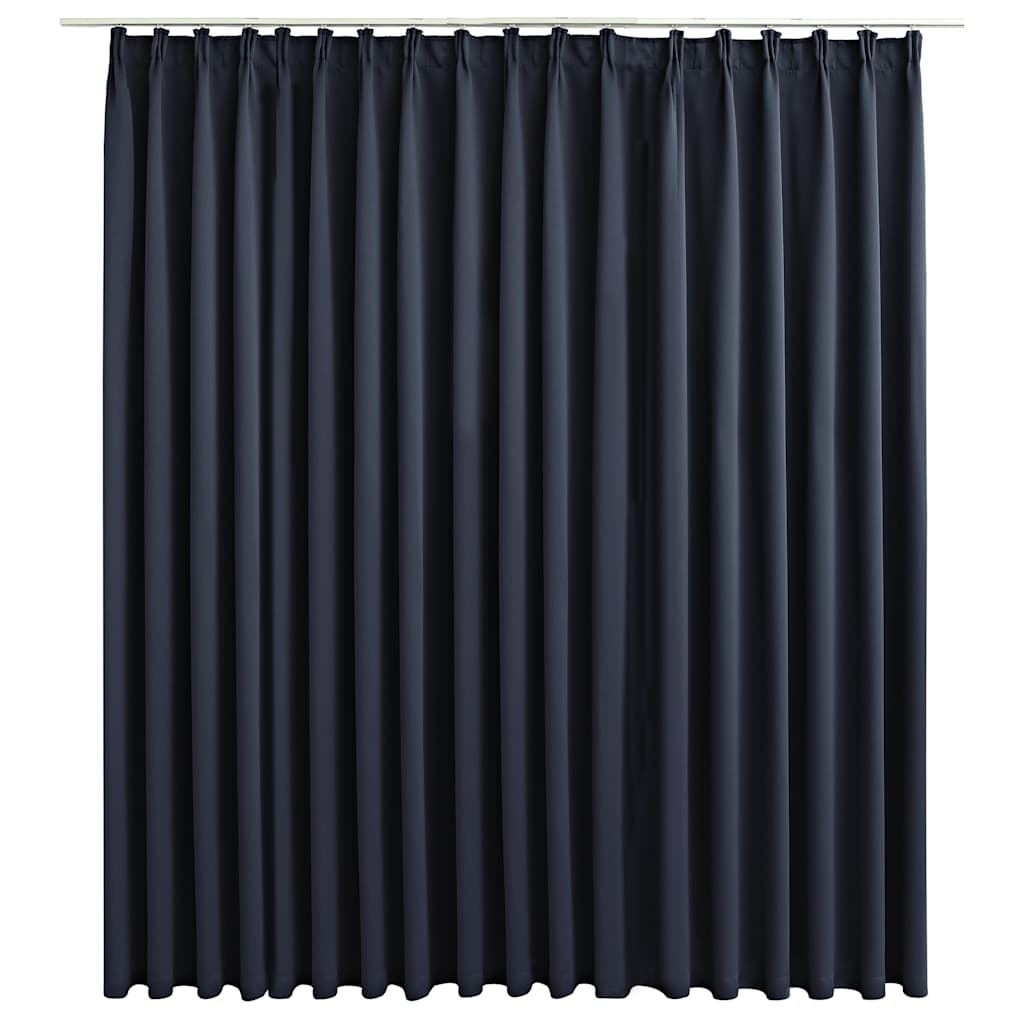 Vidaxl -Vorhang Blackout mit Haken 290x245 cm Anthrazit
