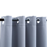 Vidaxl Curtain Damning with metal rings 2 st 140x225 cm gray