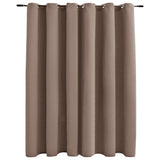 Vidaxl Curtain Damning with Metal Rings 290x245 cm taupe