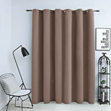 Vidaxl -Vorhang verdammt mit Metallringen 290x245 cm Taupe