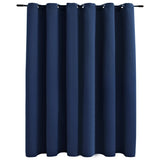 Vidaxl gordijn verduisterend met metalen ringen 290x245 cm blauw