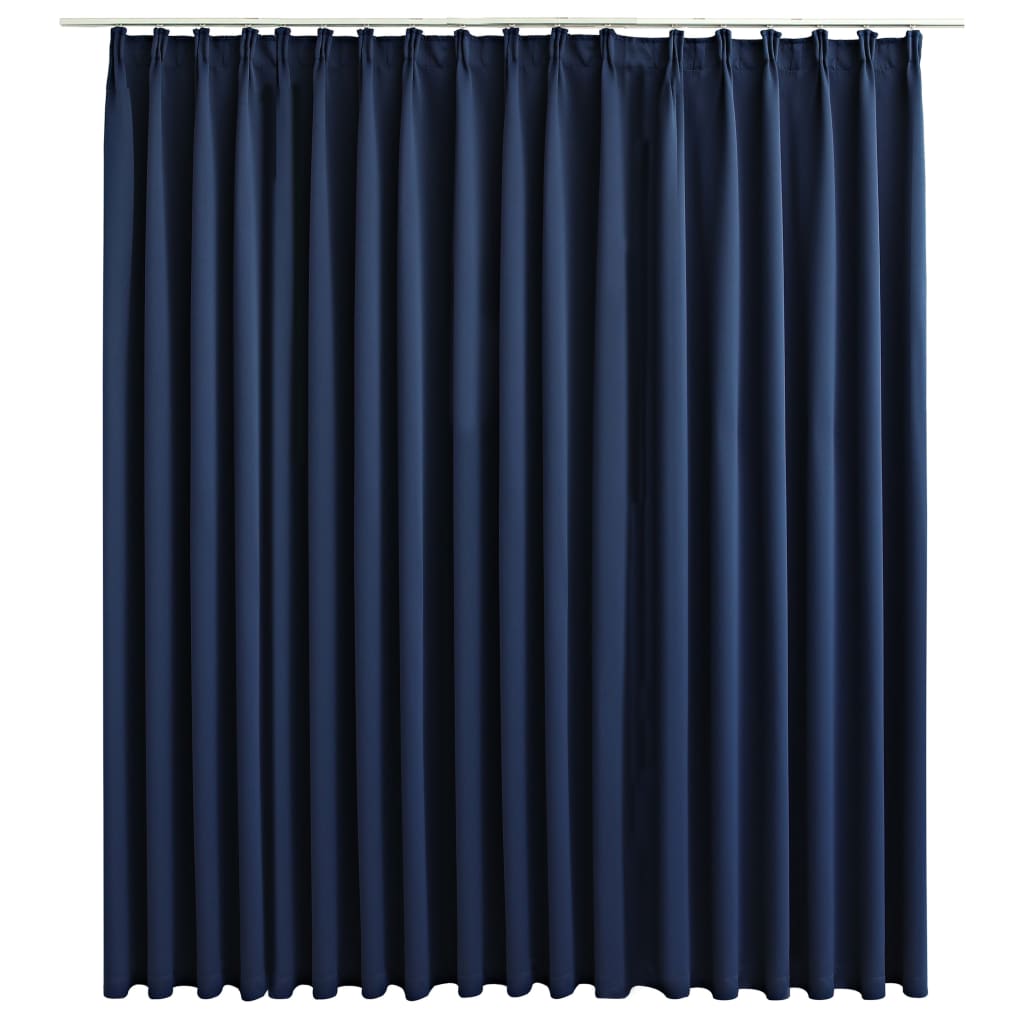 Vidaxl gordijn verduisterend met haken 290x245 cm blauw