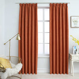 VIDAXL -Vorhänge Blackout mit Haken 2 ST 140x245 cm Rost -Colored