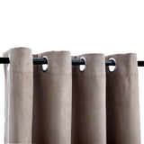 Vidaxl -Vorhang verdammt mit Metallringen 2 ST 140x225 cm Taupe