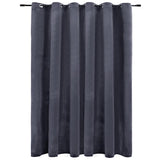 VIDAXL Curtain Blackout s prsteny 290x245 cm Velvet Antracite