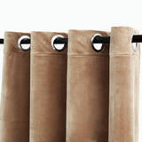 Vidaxl -Vorhang verdammt mit Ringen 2 ST 140x225 cm Samt Beige