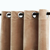 Vidaxl Curtain Blackout with Rings 2 St 140x245 CM Velvet Beige