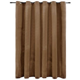 Vidaxl -Vorhang mit Ringen 290x245 cm Samt Beige