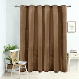 Vidaxl -Vorhang mit Ringen 290x245 cm Samt Beige