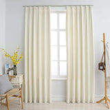 Vidaxl Curtains Blackout 2 STS z haczykami 140x175 cm aksamitne krem