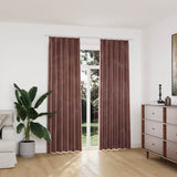 VIDAXL -Vorhänge Blackout 2 STs mit Haken 140x225 cm Samtrosa
