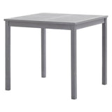 Vidaxl tuintafel 80x80x74 cm massief acaciahout grijs
