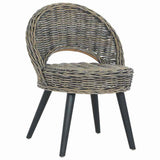Vidaxl fauteuil kubu rattan zwart