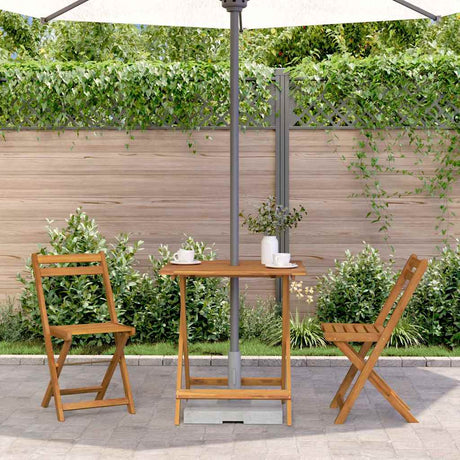 Vidaxl tuintafel inklapbaar 70x70x75 cm massief acaciahout