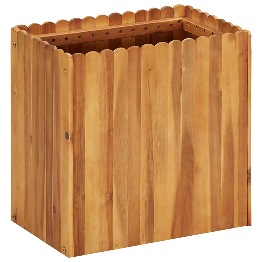 VidaXL Planter raised 50x30x50 cm Solid Acaciahout