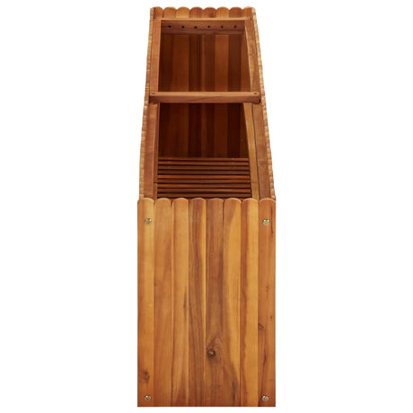 Vidaxx erhöhter Pflanzkasten 150x30x50 cm aus massivem Akazienholz