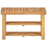 Vidaxl Shoe Rack 70x32x46 cm Solid Acacia Wood